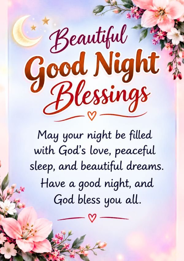 Sweet Good Night Blessings image