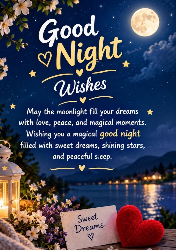 Good Night Wish card