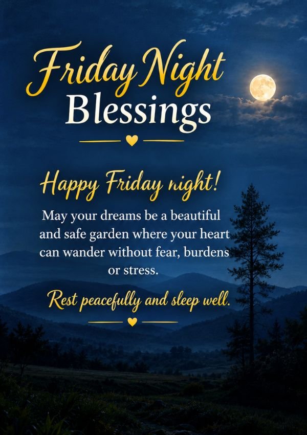Good Night Friday Night Blessings